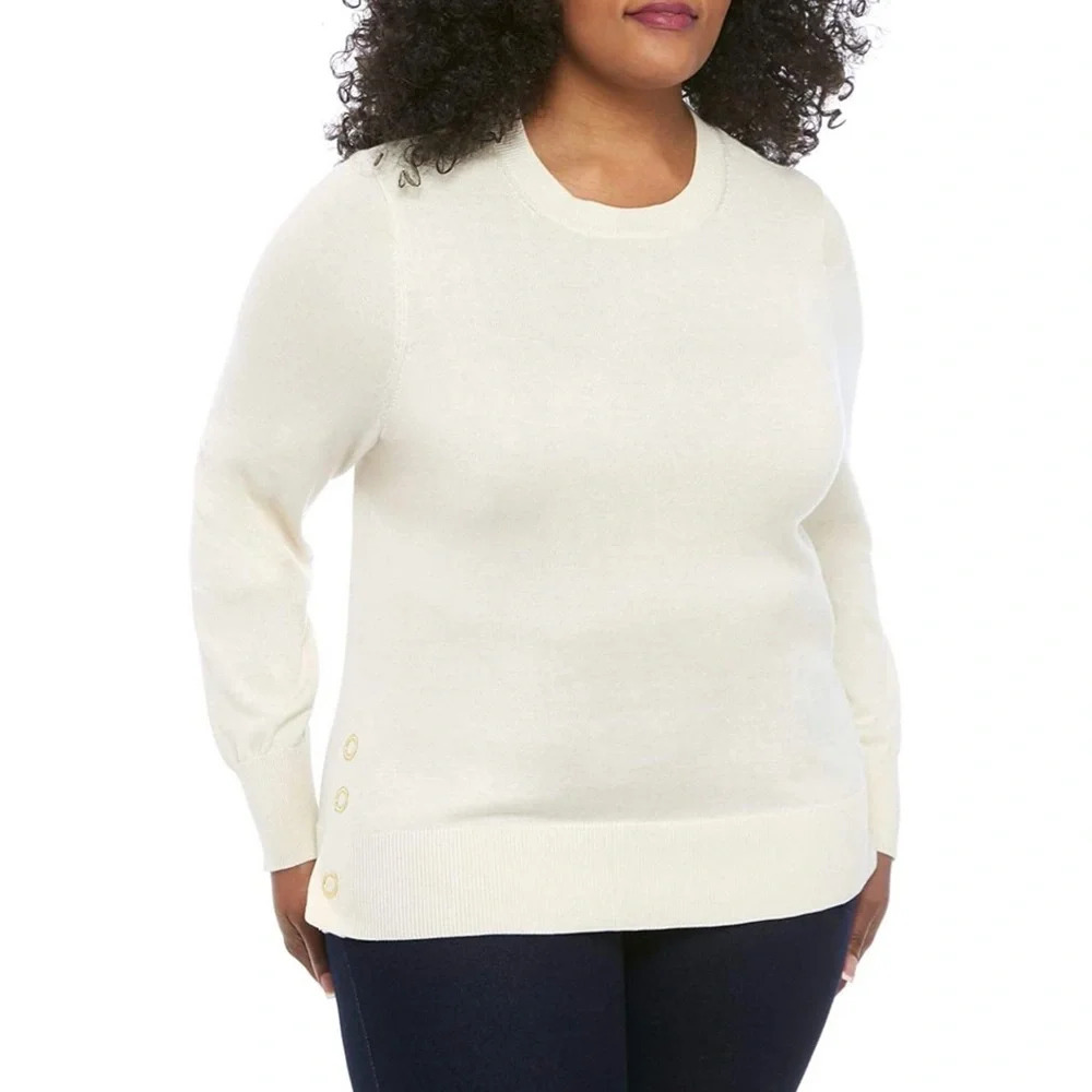 Michael Kors Viscose Crew Neck Sweater